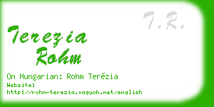terezia rohm business card