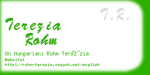 terezia rohm business card